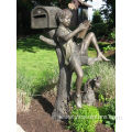 Outdoor Bronze Mailbox Statue for Sale